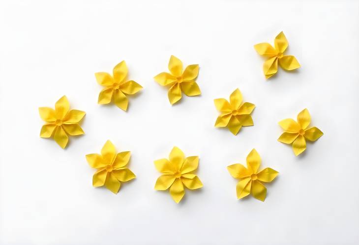 Origami Bliss Yellow Flowers with a Touch of Sunshine